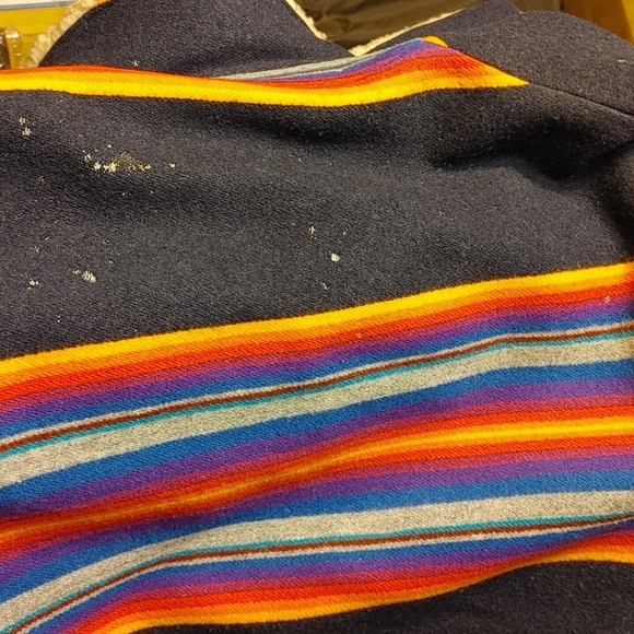 Mens Vintage Pendleton Stripe Cape Style coat - Picture 10 of 16